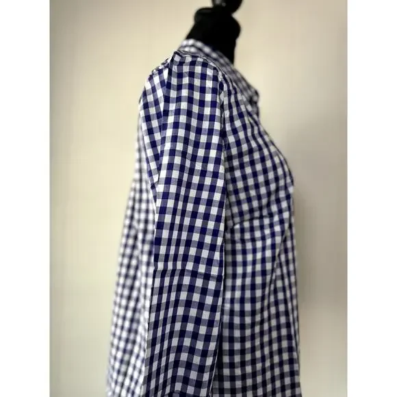 UNTUCKit: Belleza Blue Gingham Women's Shirt Size 2 - Picture 4 of 7